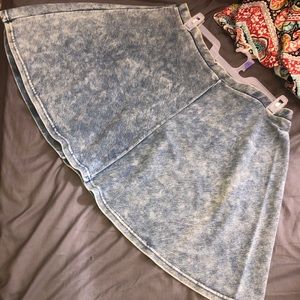 Blue skater skirt